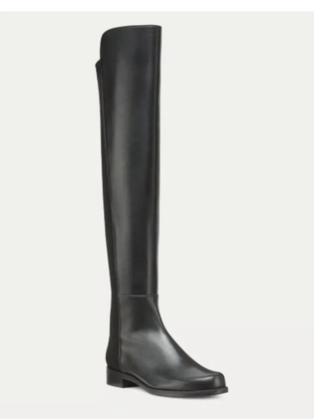STUART WEITZMAN 5050 Black Leather Over-the-Knee Boots | Size 6.5M